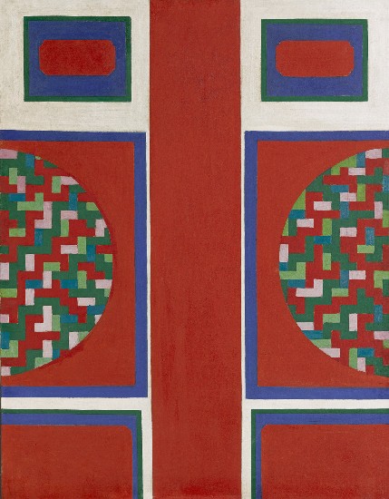 藏品:抽象畫(編號9)的(1)張圖片