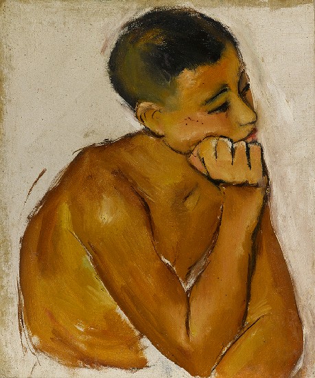 藏品:托腮男孩的(1)張圖片