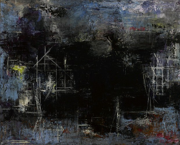 抽象油彩画 席德進－抽象畫(編號29)－國美典藏