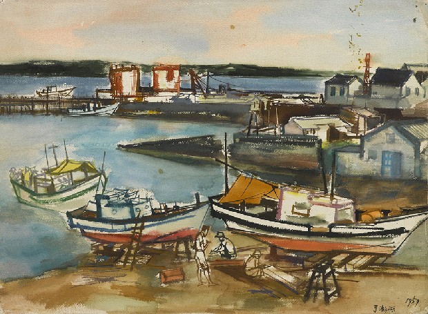 藏品:澎湖港邊的(1)張圖片