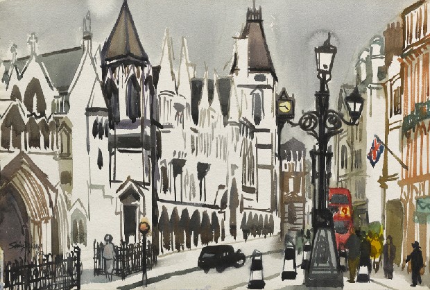 藏品:倫敦街景(倫敦皇家法院)的(1)張圖片