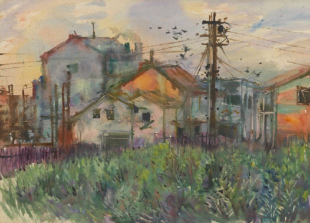 風景(黃昏)的焦點圖