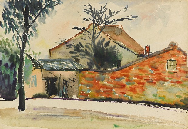 紅磚屋的焦點圖