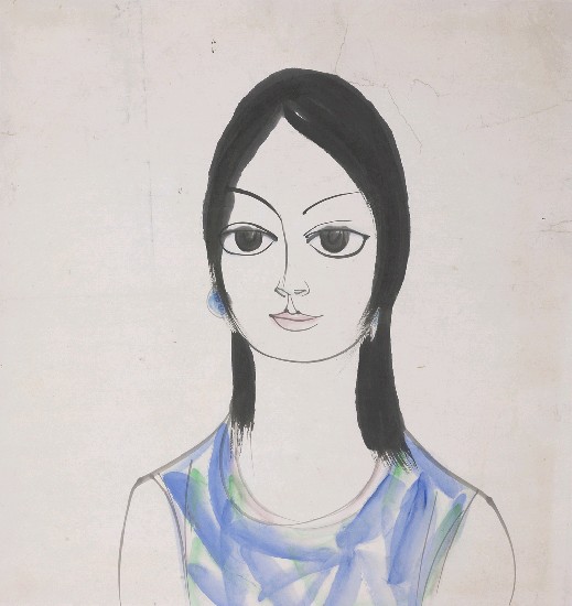 藏品:藍衣女的(1)張圖片