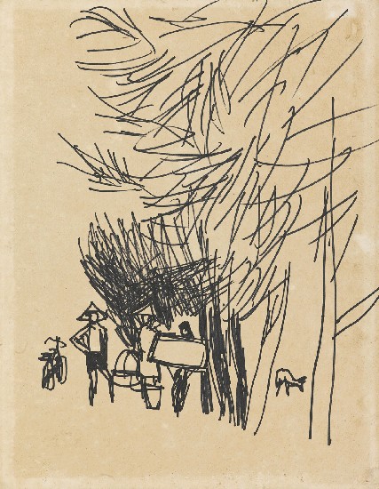 大樹下的焦點圖