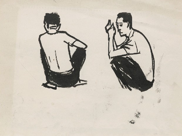 藏品:「閒」人物速寫的(1)張圖片
