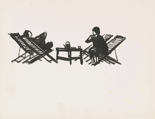 藏品:閒坐的(1)張圖片