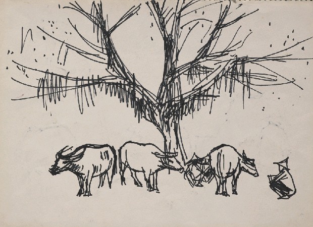 藏品:樹下群牛的(1)張圖片