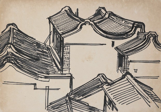 藏品:古屋頂的(1)張圖片