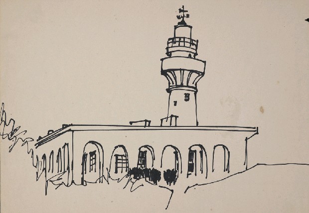 燈塔的焦點圖