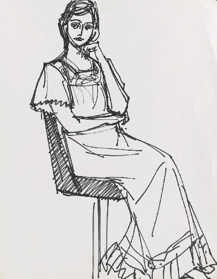 藏品:人物速寫的(1)張圖片