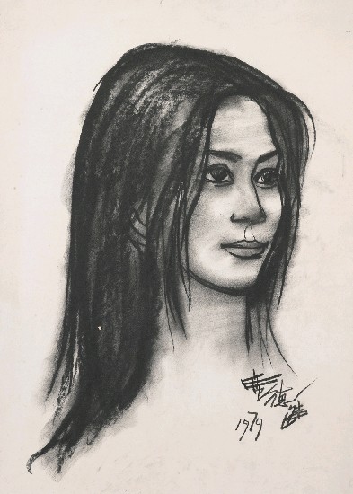 藏品:女孩頭像人像的(1)張圖片