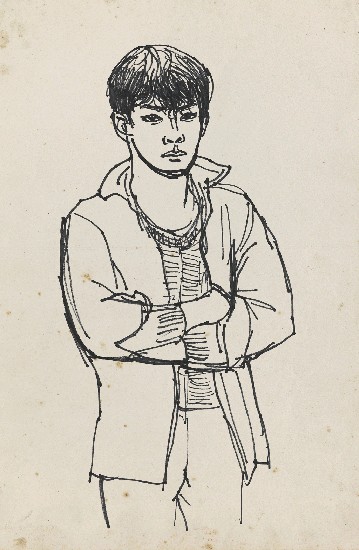 藏品:人物速寫的(1)張圖片