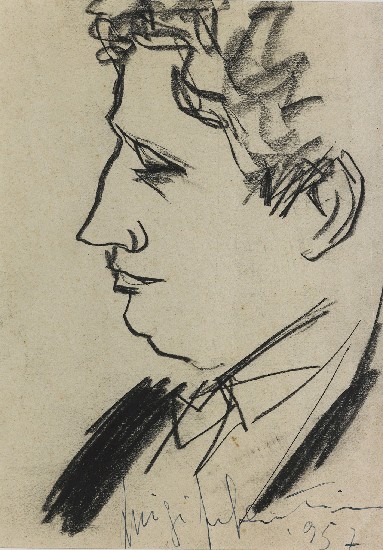 藏品:義大利男高音恩天方努畫像的(1)張圖片