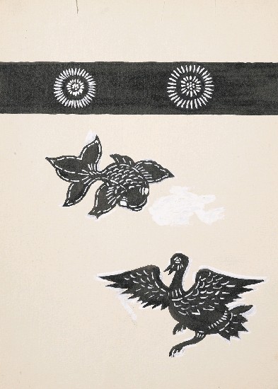 藏品:圖案(魚和鳥)的(1)張圖片