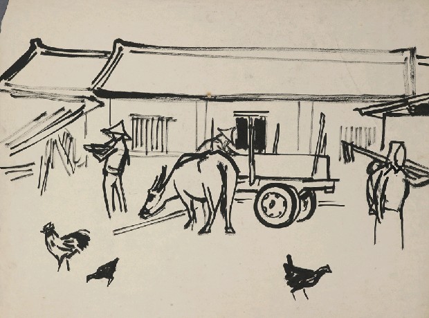 農村一景的焦點圖