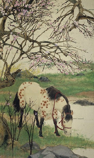 藏品:早春圖(四聯屏)的(3)張圖片