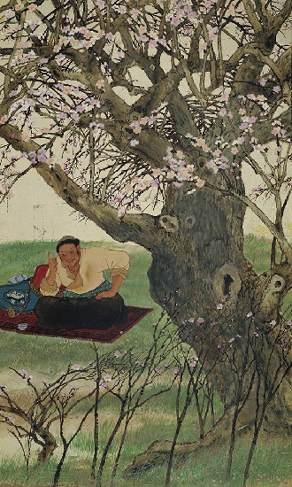 藏品:早春圖(四聯屏)的(4)張圖片