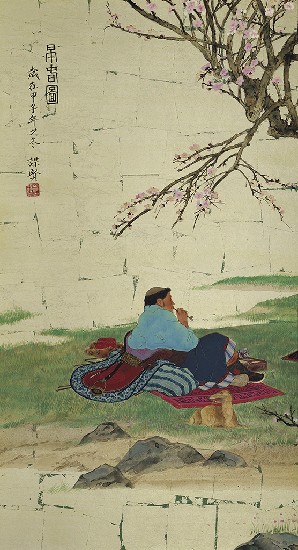 藏品:早春圖(四聯屏)的(5)張圖片