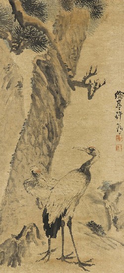 藏品:松鶴圖的(1)張圖片