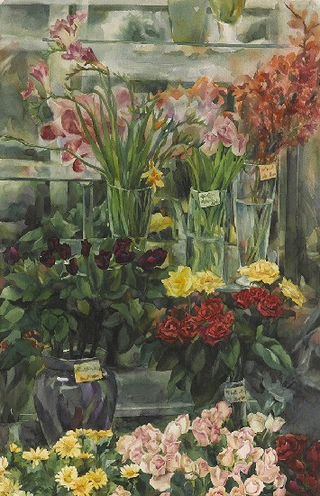 藏品:玫瑰花店前的我的(1)張圖片