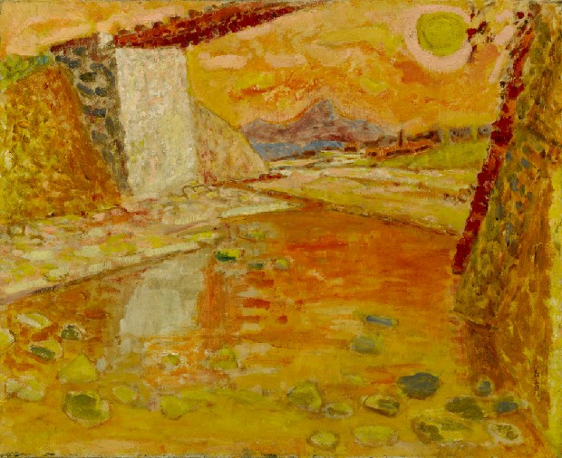 藏品:橋下風景(溪岸)的(1)張圖片