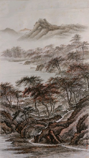 藏品:溪山秋色的(1)張圖片