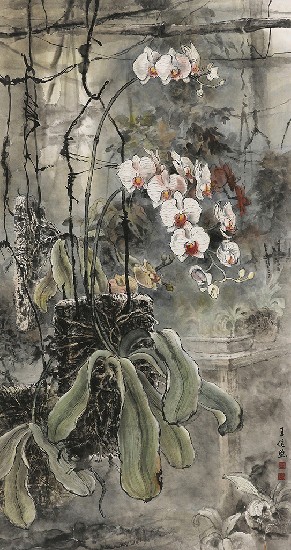 藏品:庭院一隅的(1)張圖片