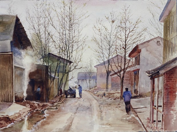 藏品:小鎮之晨的(1)張圖片