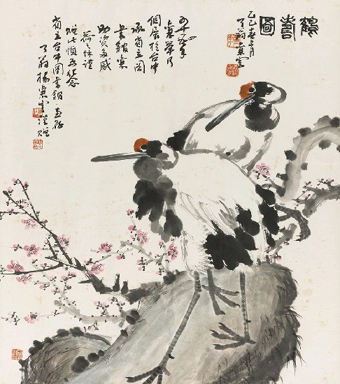 藏品:鶴壽圖的(1)張圖片