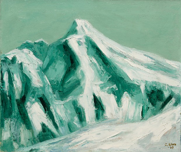 藏品:玉山雪景的(1)張圖片