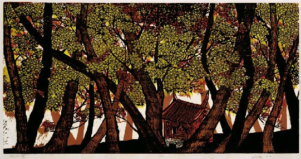 藏品:楓林小廟的(1)張圖片