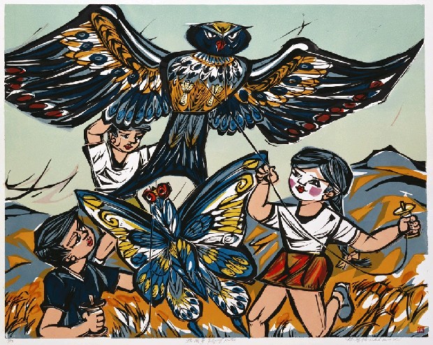 藏品:放風箏的(1)張圖片