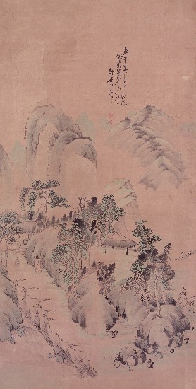 藏品:山水(仿紫蘭山人法寫生）的(1)張圖片
