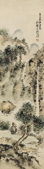 藏品:山水四屏的(3)張圖片