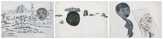 藏品:江千雪意.枯山水.鵲華秋色(三聯作)的(1)張圖片