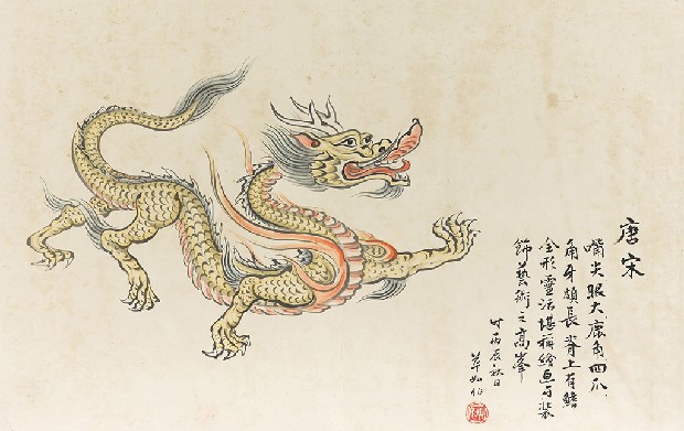 藏品:龍之演變(字:張添原)的(4)張圖片