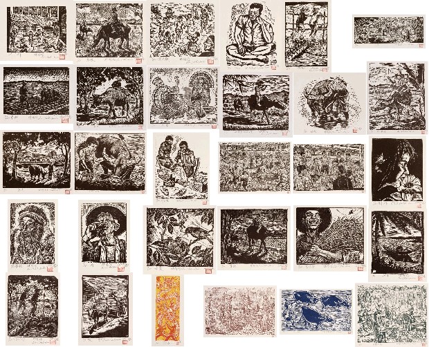 藏品:早期小品木刻系列(30件)的(1)張圖片