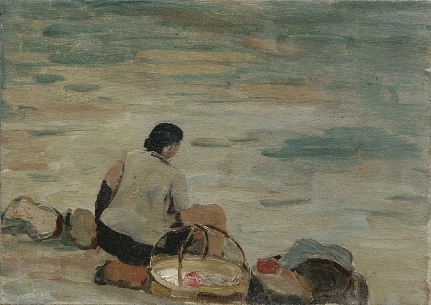 藏品:河邊洗衣婦的(1)張圖片