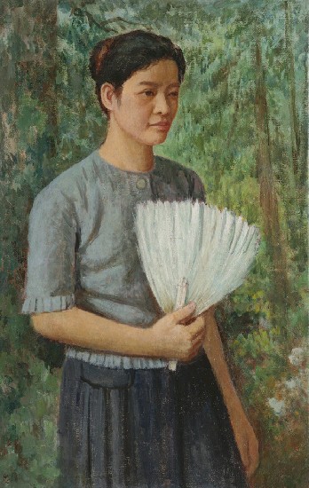 藏品:持扇少婦的(1)張圖片