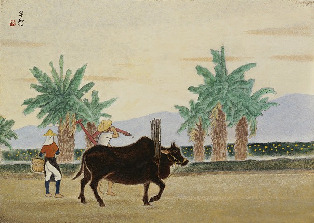 藏品:日出而作的(1)張圖片