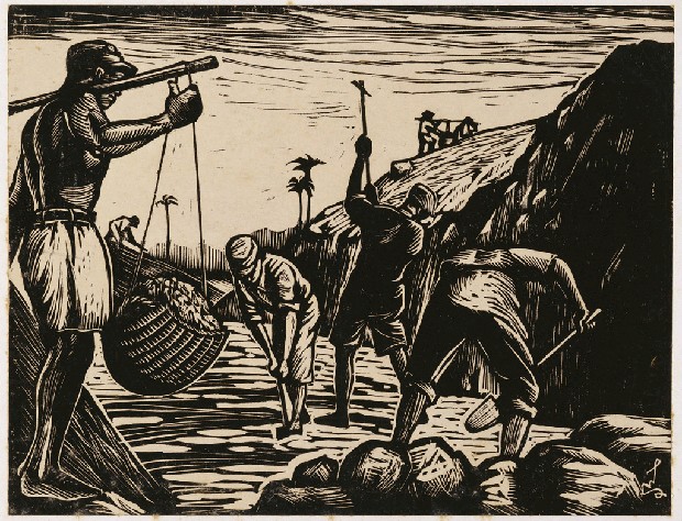 藏品:挖戰壕的(1)張圖片