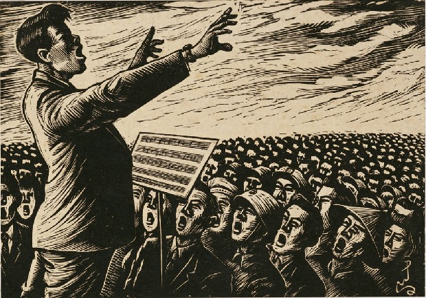 藏品:勝利大合唱的(1)張圖片