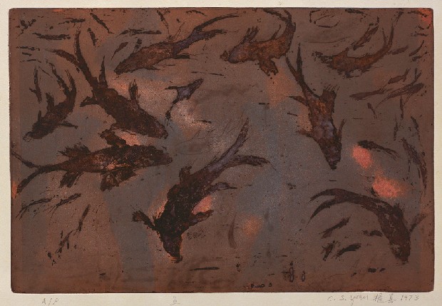 藏品:魚（版畫）的(1)張圖片