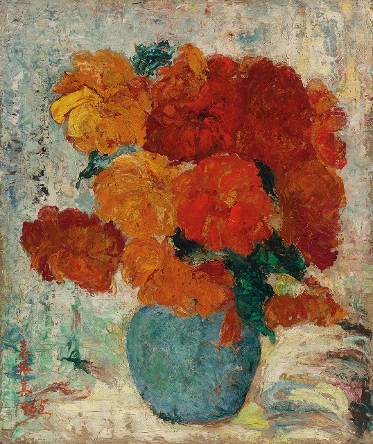 藏品:紅色大理花的(1)張圖片