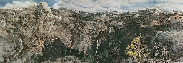 藏品:優勝美地國家公園通景〈6聯屏〉的(1)張圖片