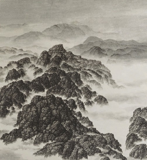 藏品:山雲（軸）的(1)張圖片