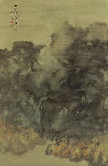 藏品:潑墨山水的(1)張圖片