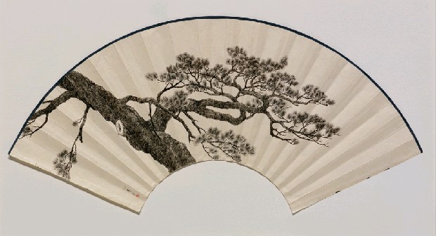 藏品:松(扇面)的(1)張圖片