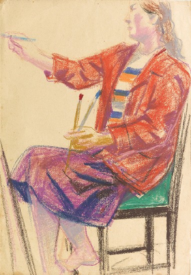 藏品:人物速寫的(1)張圖片